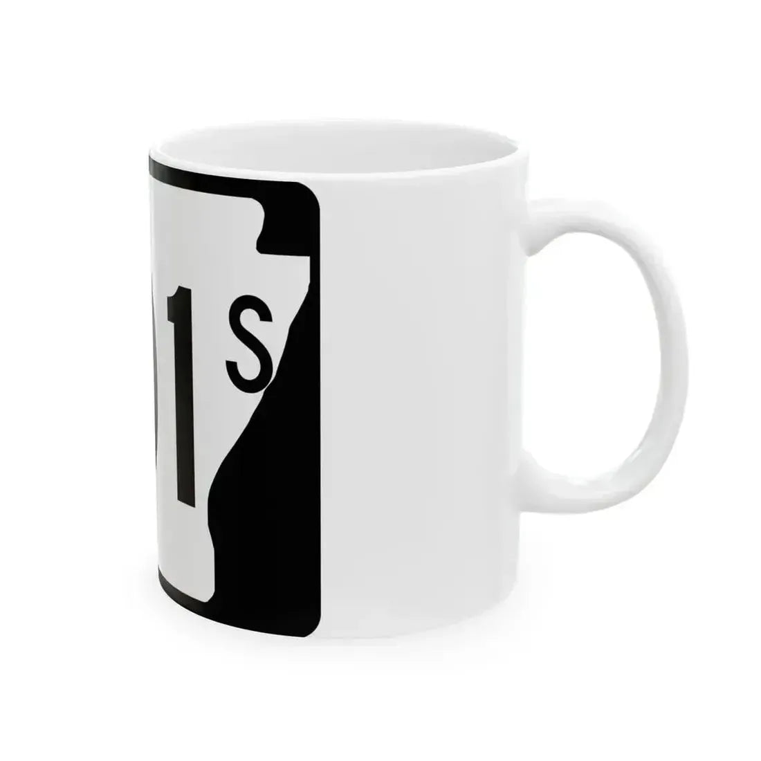 Arkansas 201S (Arkansas) (Road Sign) White Coffee Mug - Go Mug Yourself