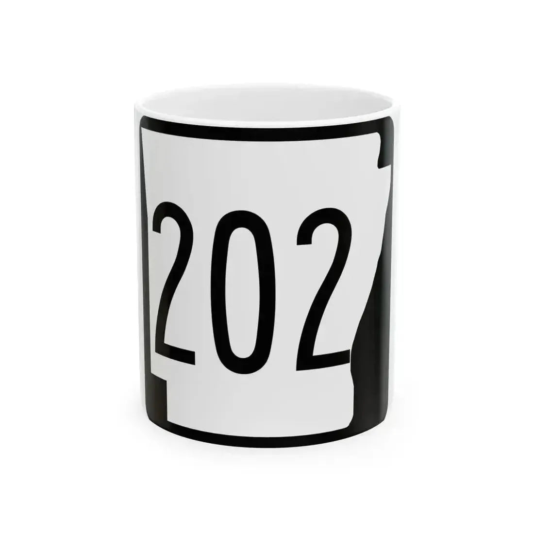 Arkansas 202 1970 (Arkansas) (Road Sign) White Coffee Mug - Go Mug Yourself