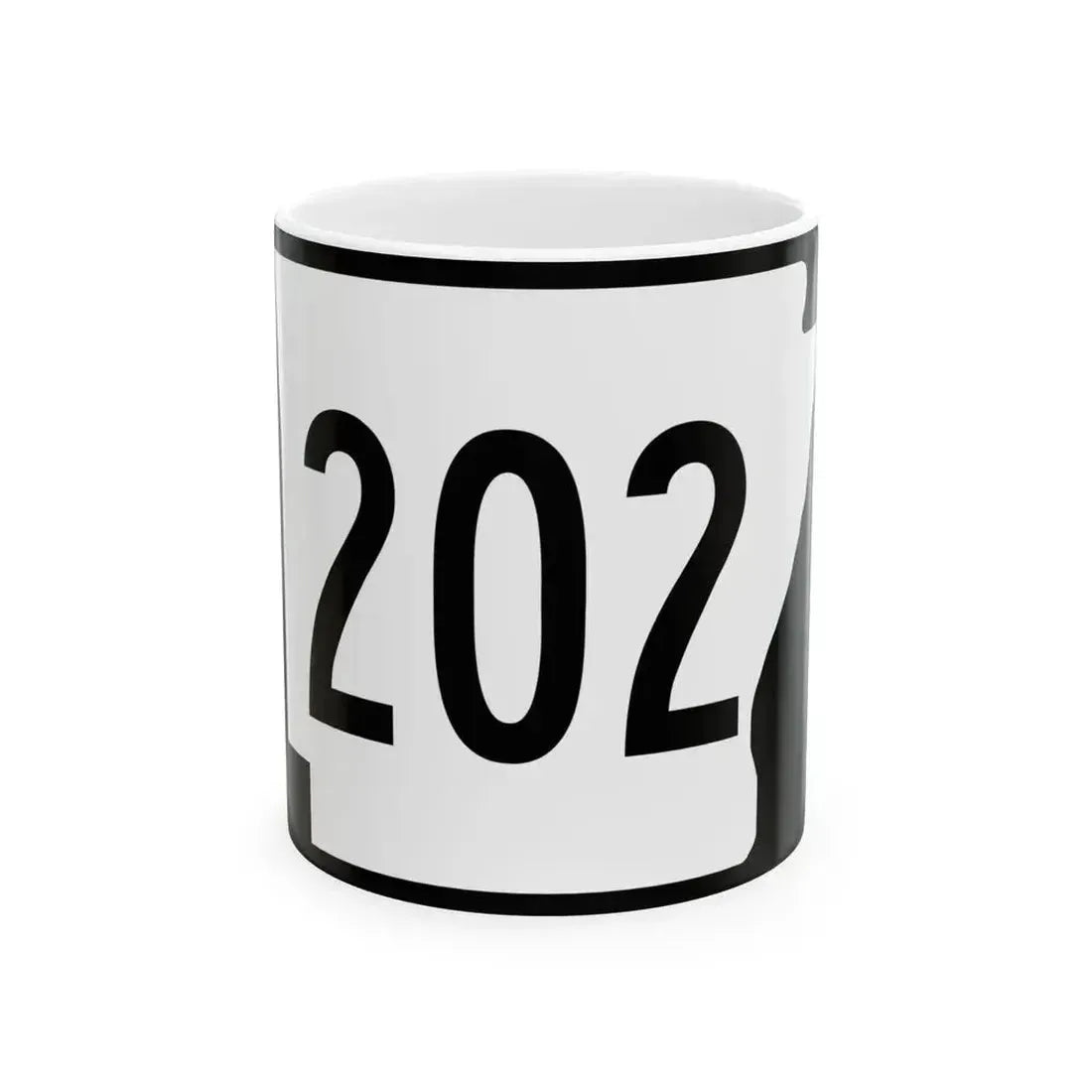 Arkansas 202 (Arkansas) (Road Sign) White Coffee Mug 11oz - Go Mug Yourself