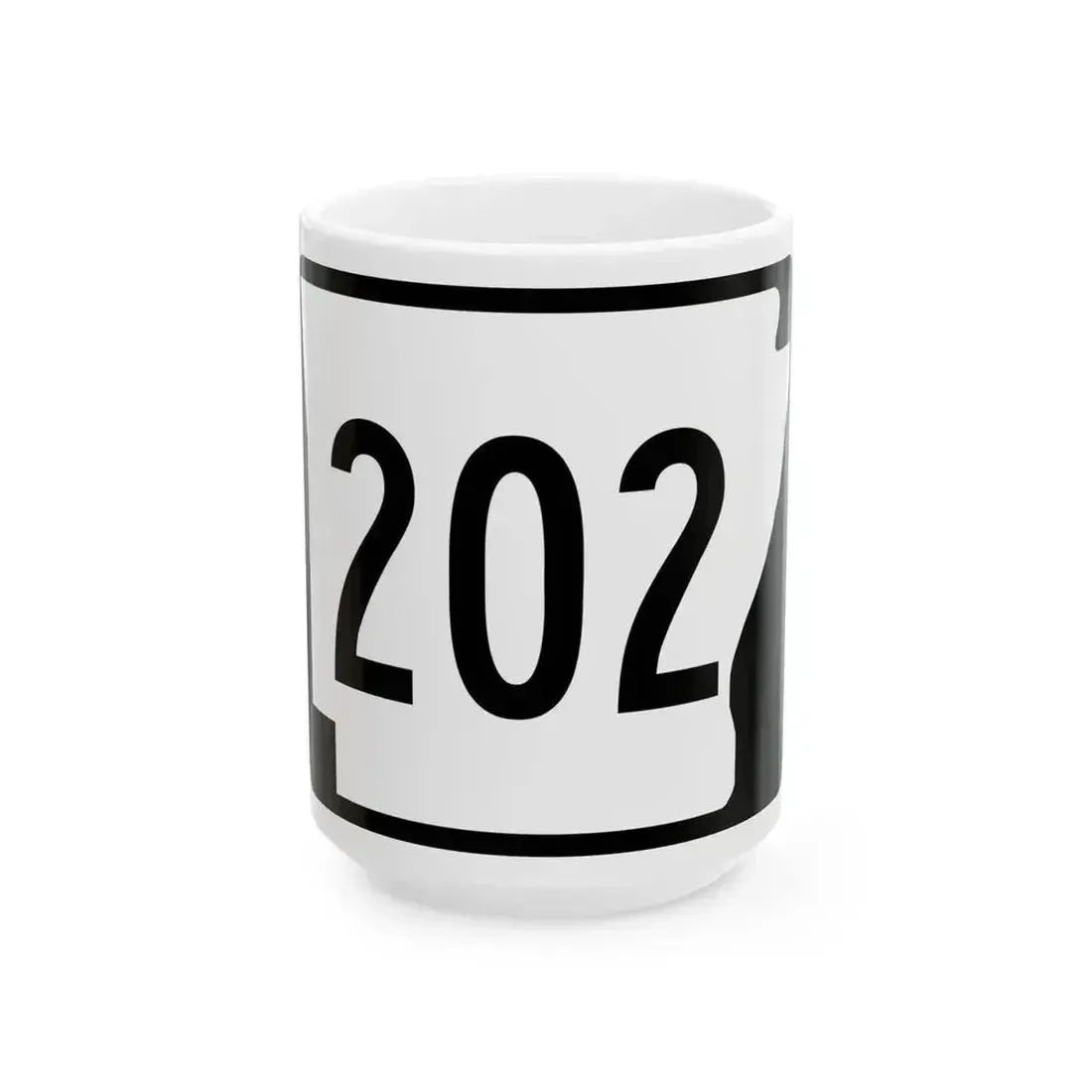 Arkansas 202 (Arkansas) (Road Sign) White Coffee Mug - Go Mug Yourself