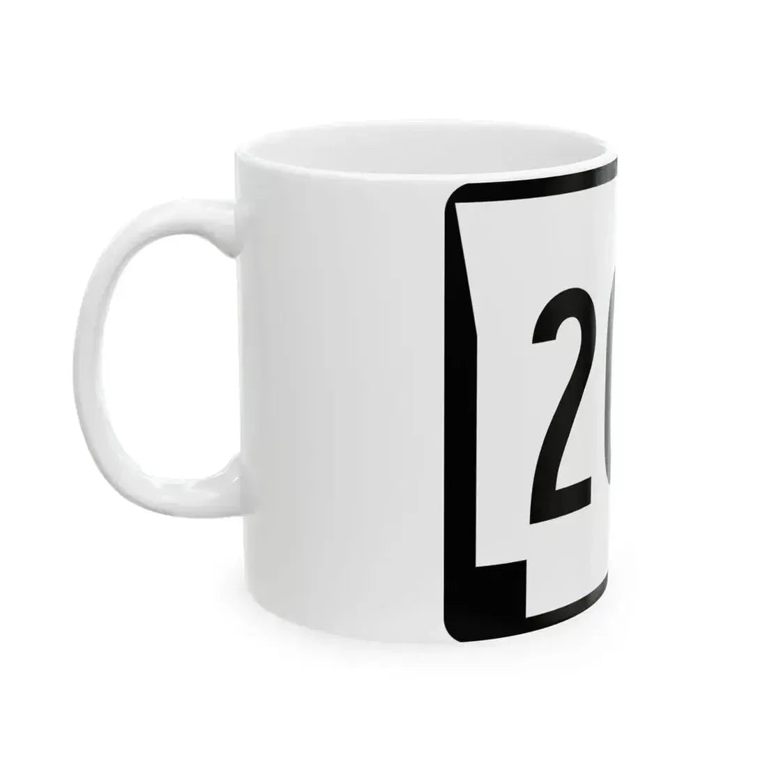 Arkansas 203 (Arkansas) (Road Sign) White Coffee Mug - Go Mug Yourself