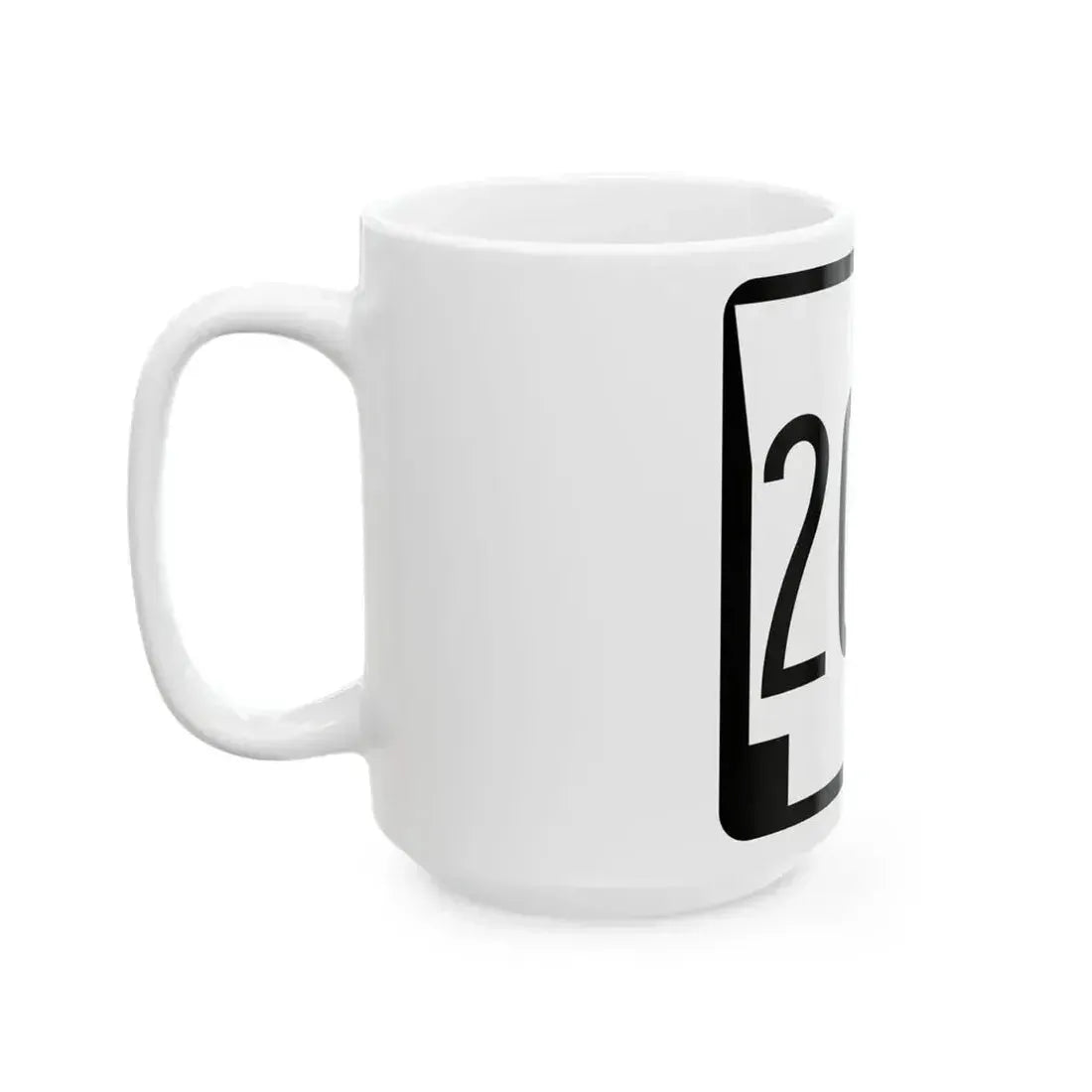 Arkansas 204 1970 (Arkansas) (Road Sign) White Coffee Mug - Go Mug Yourself