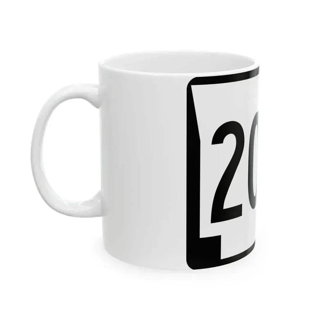 Arkansas 204S (Arkansas) (Road Sign) White Coffee Mug - Go Mug Yourself