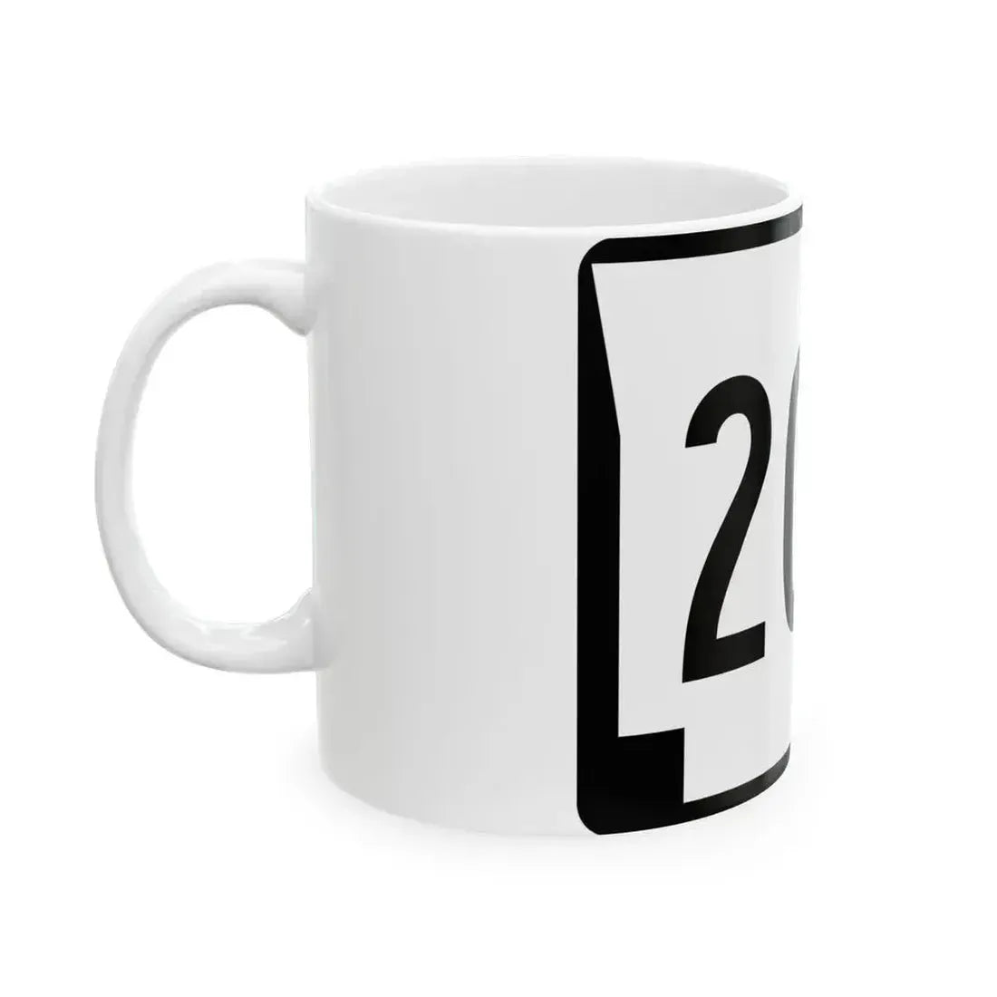 Arkansas 205 (Arkansas) (Road Sign) White Coffee Mug - Go Mug Yourself