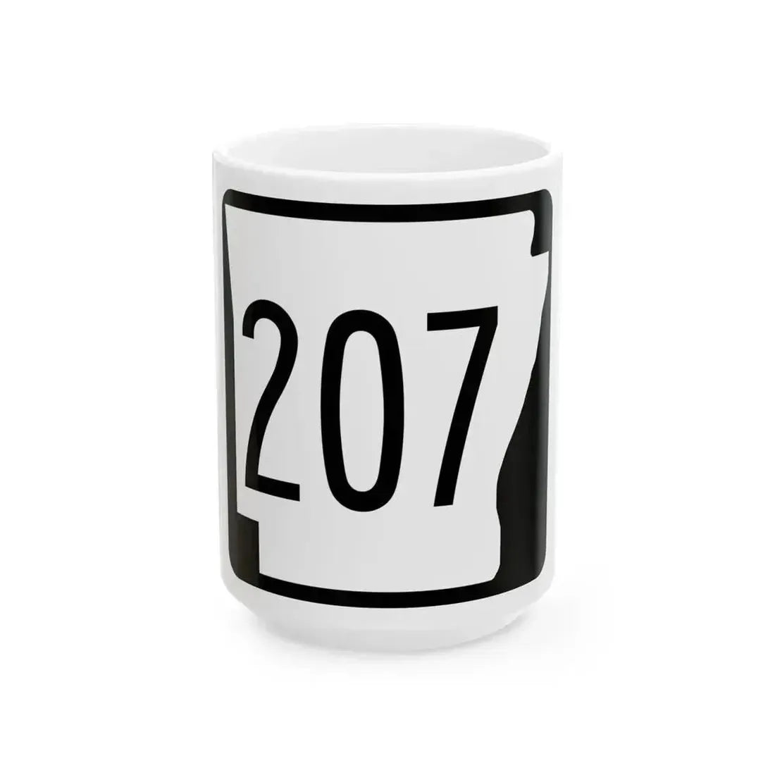 Arkansas 207 1970 (Arkansas) (Road Sign) White Coffee Mug - Go Mug Yourself