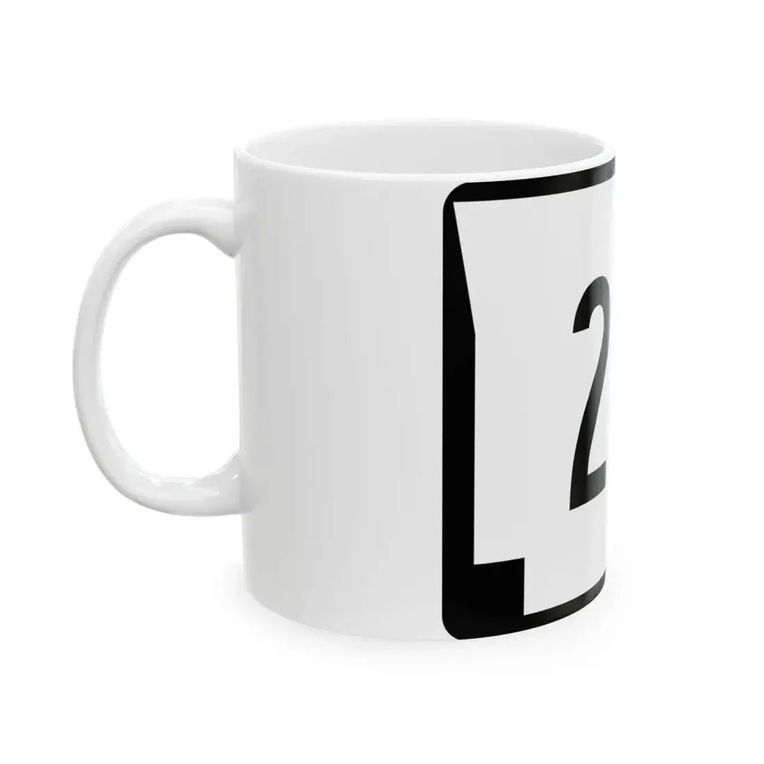 Arkansas 20S (Arkansas) (Road Sign) White Coffee Mug - Go Mug Yourself