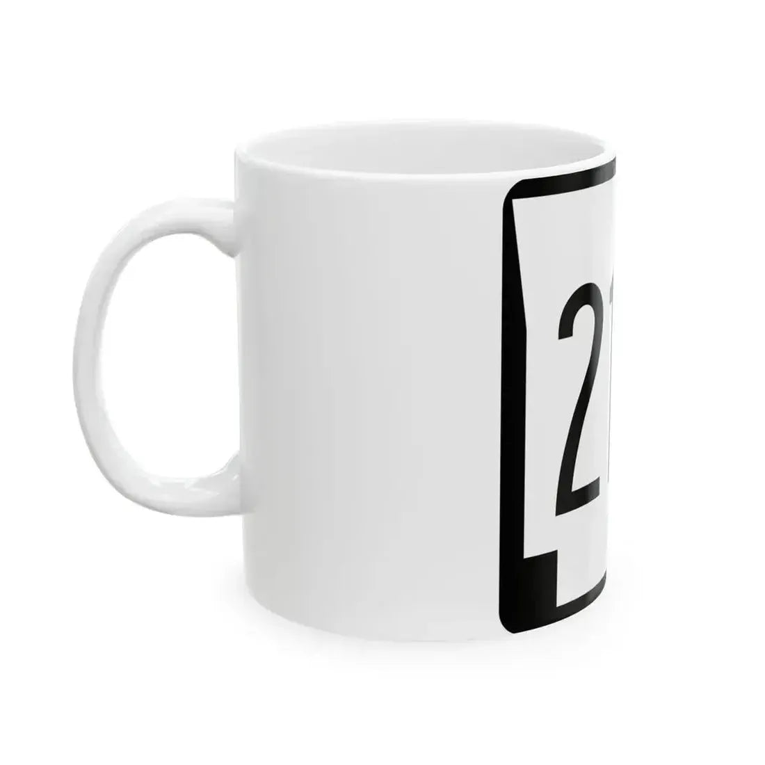 Arkansas 212 1970 (Arkansas) (Road Sign) White Coffee Mug - Go Mug Yourself