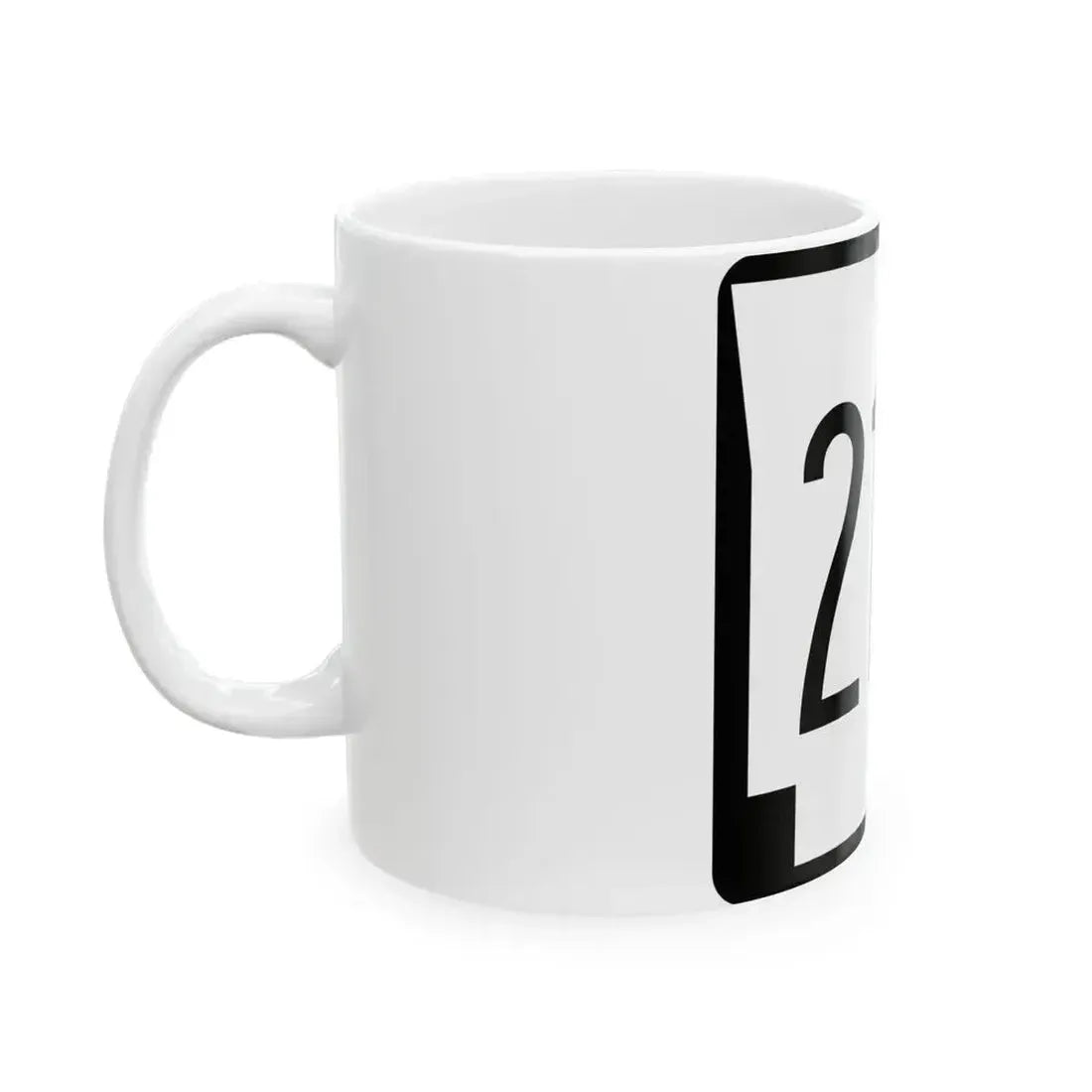 Arkansas 213 1970 (Arkansas) (Road Sign) White Coffee Mug - Go Mug Yourself