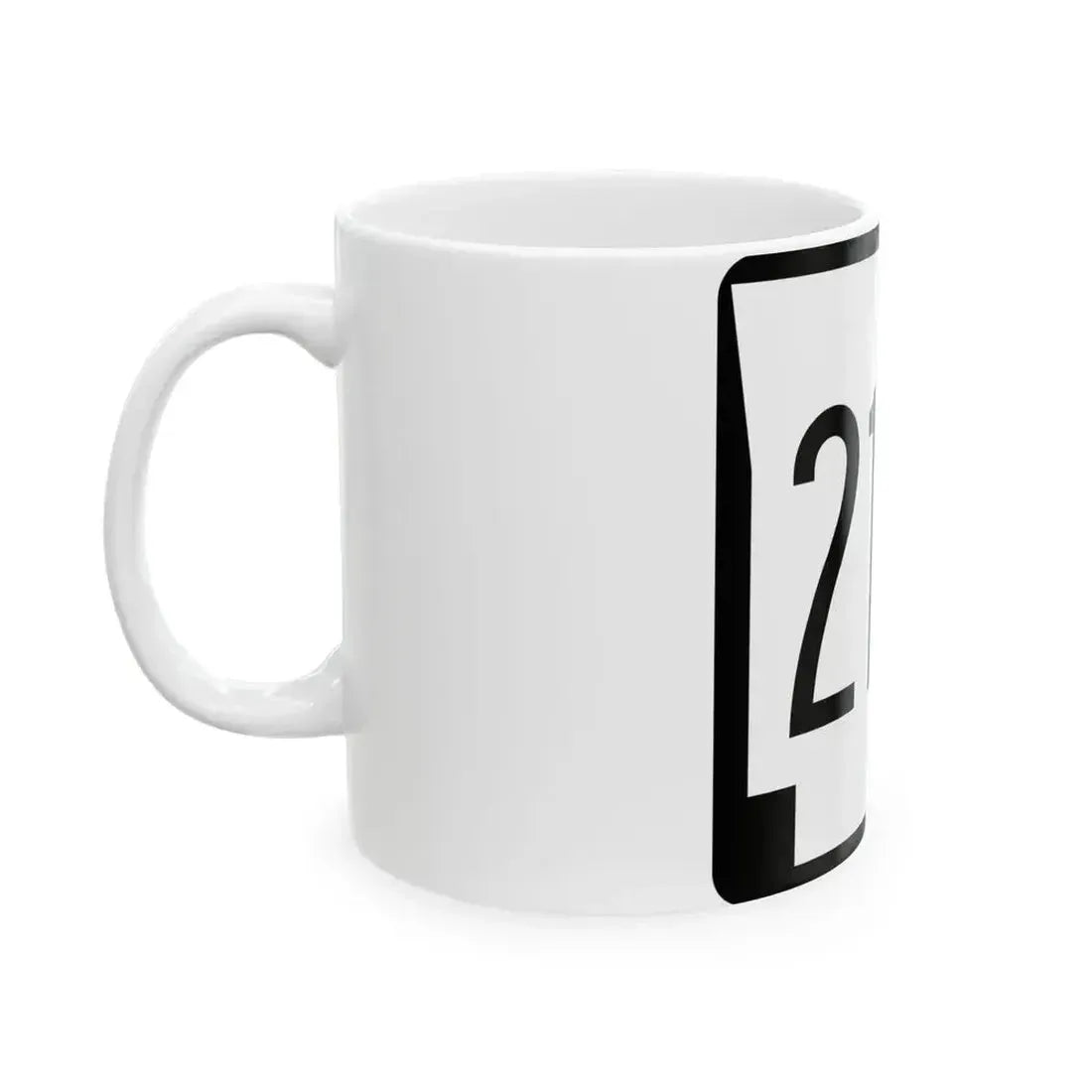 Arkansas 214 1970 (Arkansas) (Road Sign) White Coffee Mug - Go Mug Yourself