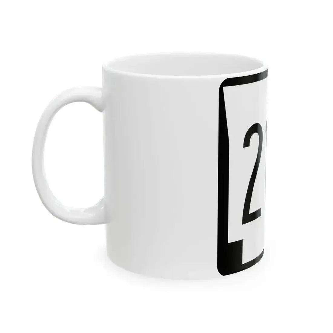 Arkansas 215 1970 (Arkansas) (Road Sign) White Coffee Mug - Go Mug Yourself