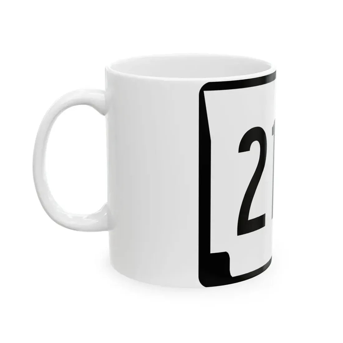 Arkansas 216S (Arkansas) (Road Sign) White Coffee Mug - Go Mug Yourself
