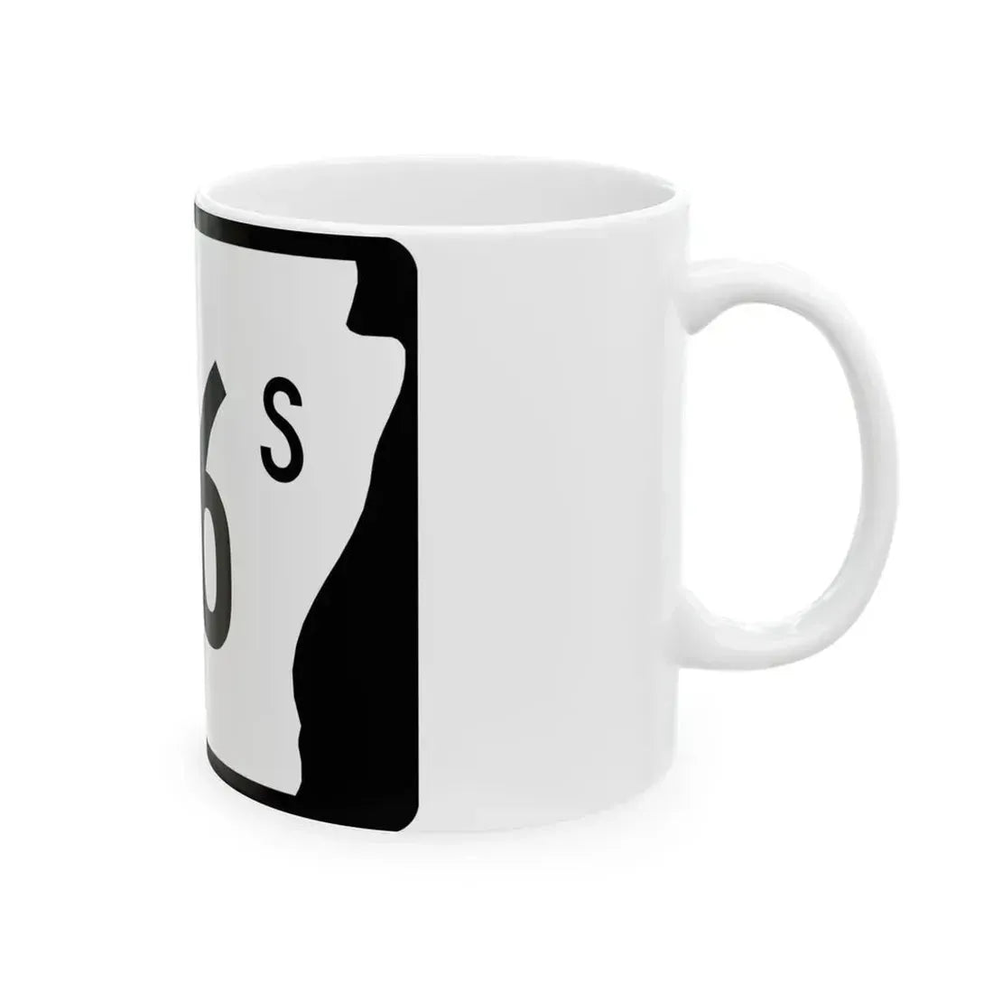Arkansas 216S (Arkansas) (Road Sign) White Coffee Mug - Go Mug Yourself