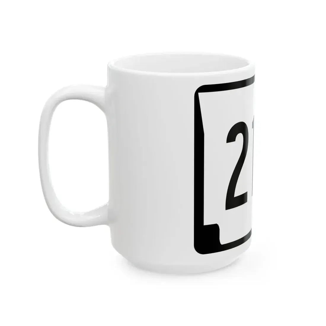 Arkansas 216S (Arkansas) (Road Sign) White Coffee Mug - Go Mug Yourself