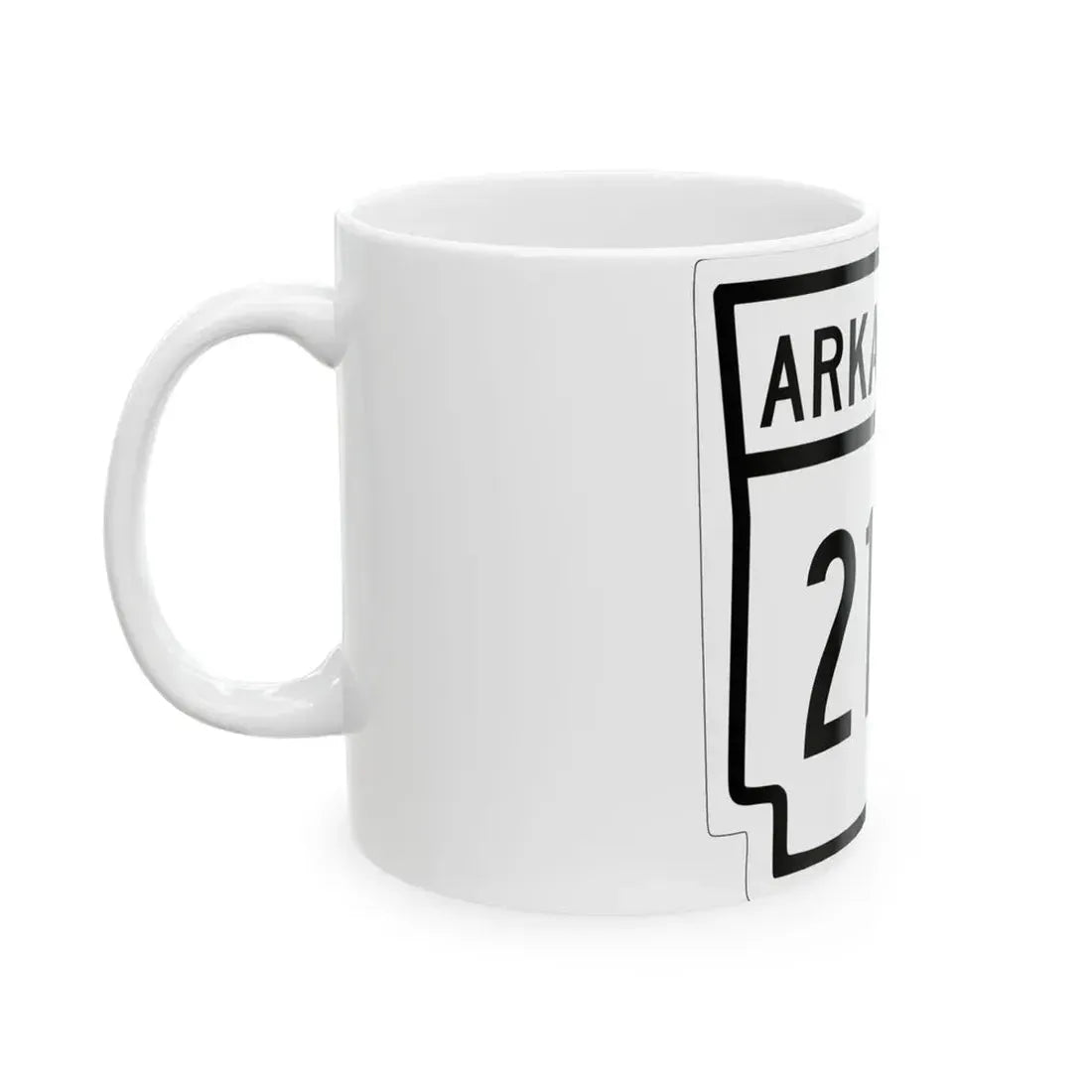 Arkansas 21E 1948 (Arkansas) (Road Sign) White Coffee Mug - Go Mug Yourself