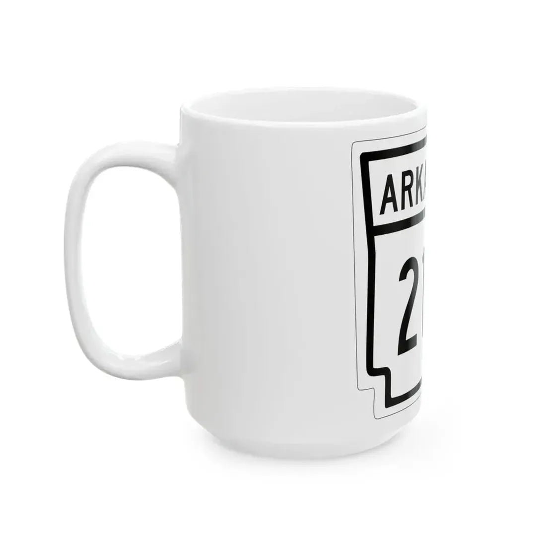 Arkansas 21E 1948 (Arkansas) (Road Sign) White Coffee Mug - Go Mug Yourself