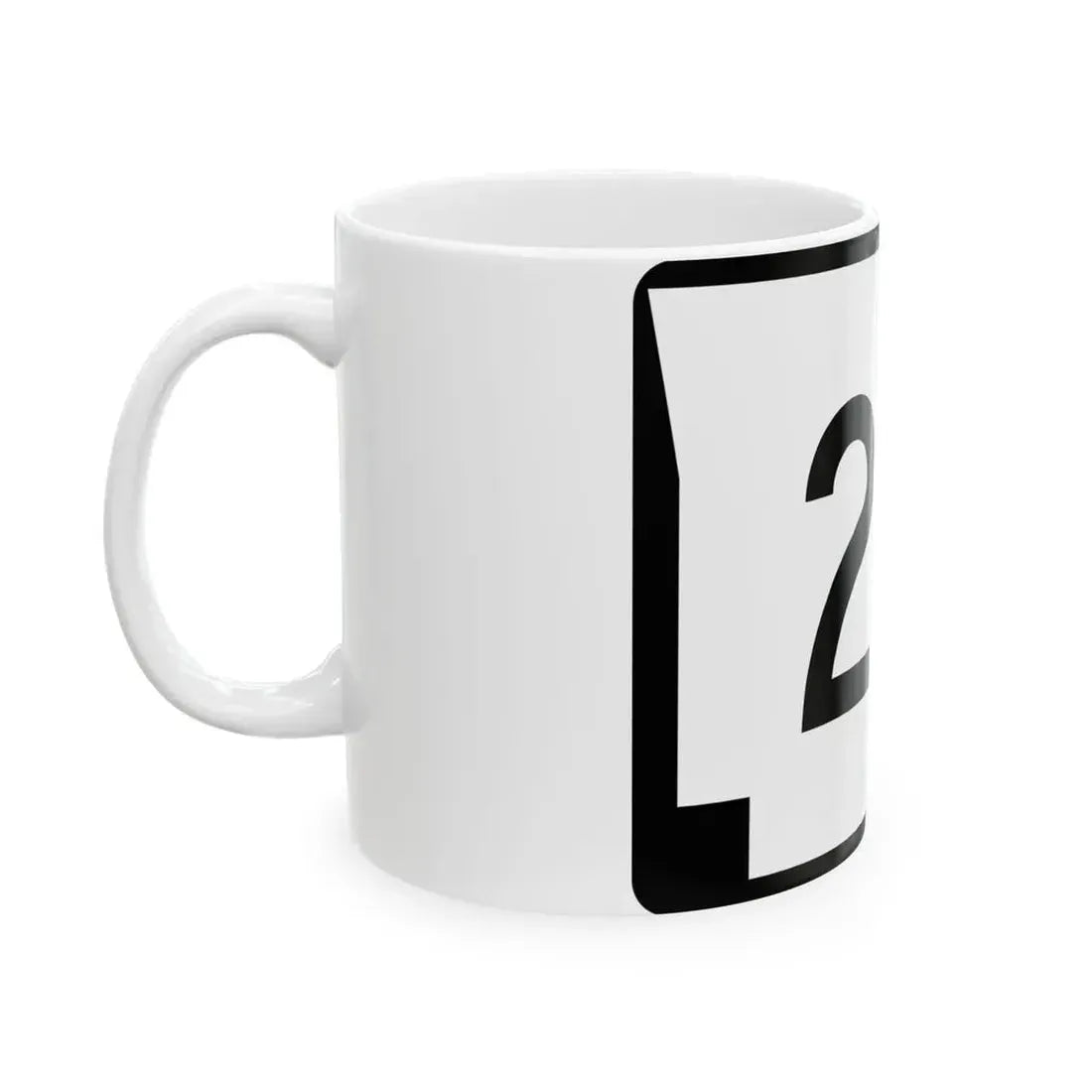 Arkansas 21E (Arkansas) (Road Sign) White Coffee Mug - Go Mug Yourself