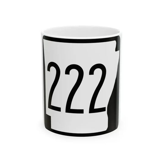 Arkansas 222 1970 (Arkansas) (Road Sign) White Coffee Mug 11oz - Go Mug Yourself