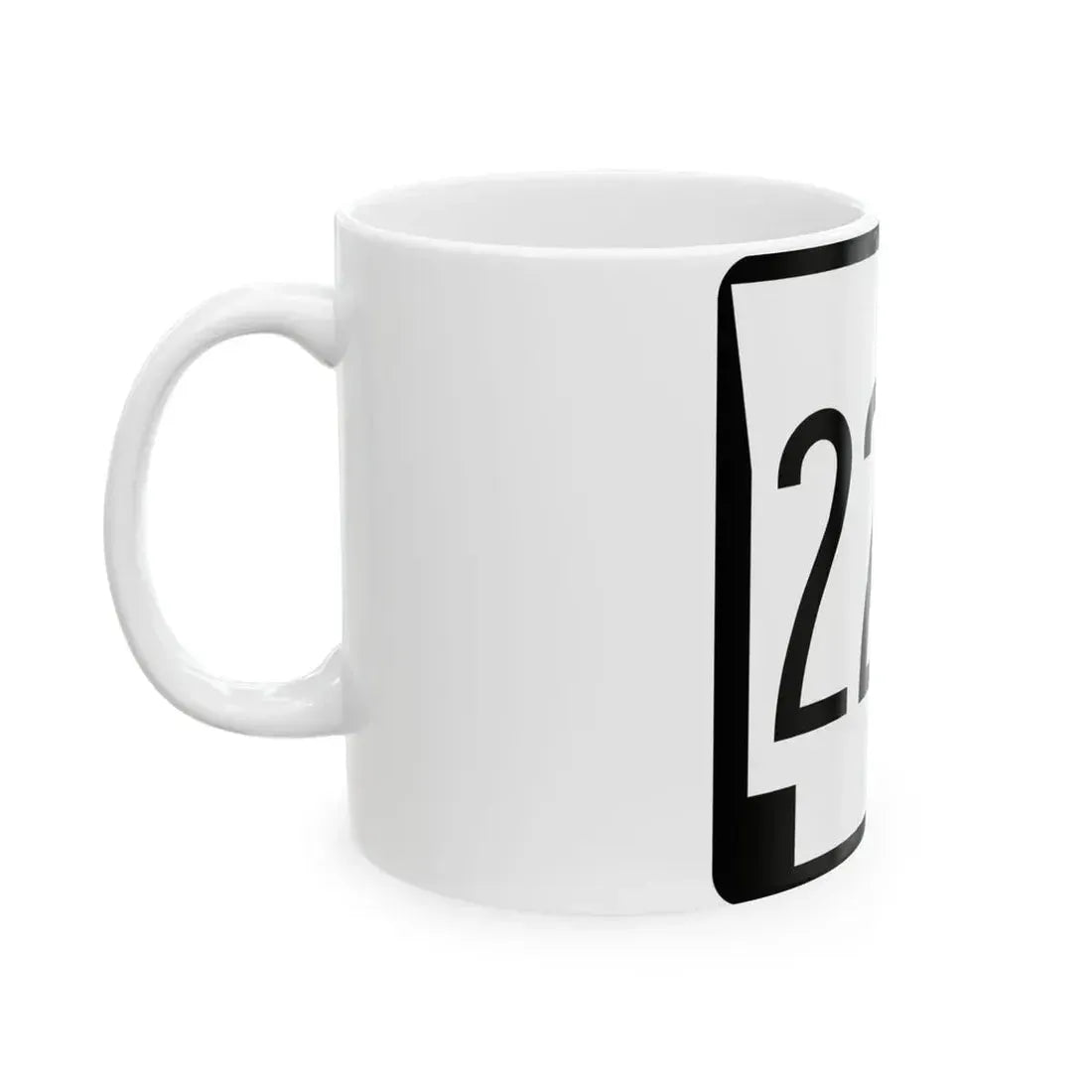 Arkansas 222 1970 (Arkansas) (Road Sign) White Coffee Mug - Go Mug Yourself