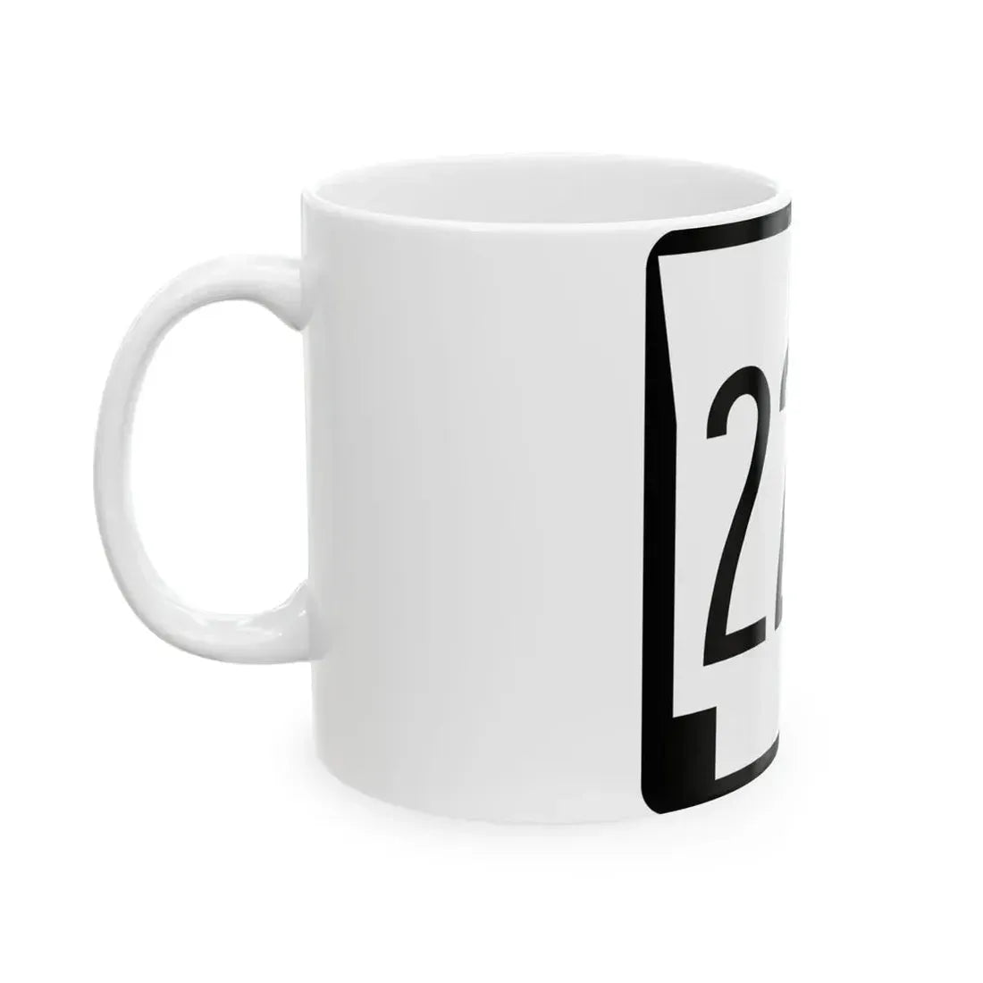 Arkansas 223 1970 (Arkansas) (Road Sign) White Coffee Mug - Go Mug Yourself
