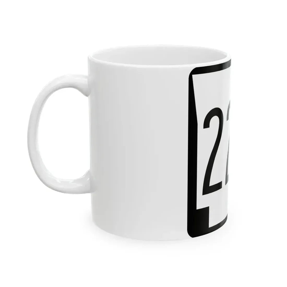 Arkansas 224 1970 (Arkansas) (Road Sign) White Coffee Mug - Go Mug Yourself