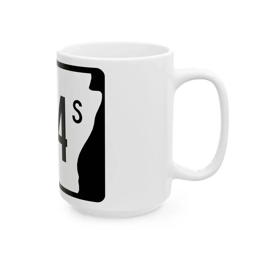 Arkansas 224S (Arkansas) (Road Sign) White Coffee Mug - Go Mug Yourself