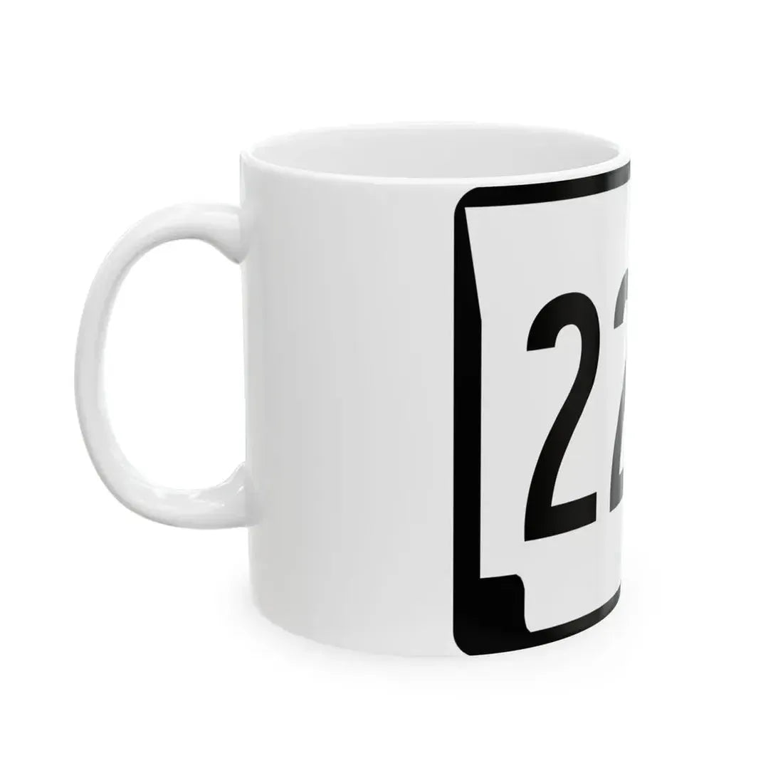 Arkansas 224S (Arkansas) (Road Sign) White Coffee Mug - Go Mug Yourself