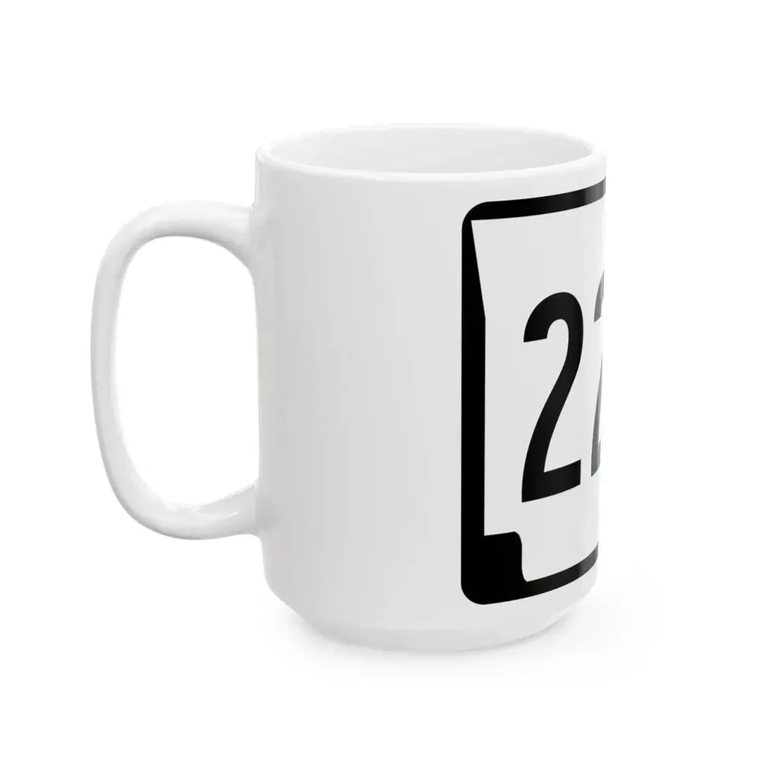 Arkansas 224S (Arkansas) (Road Sign) White Coffee Mug - Go Mug Yourself
