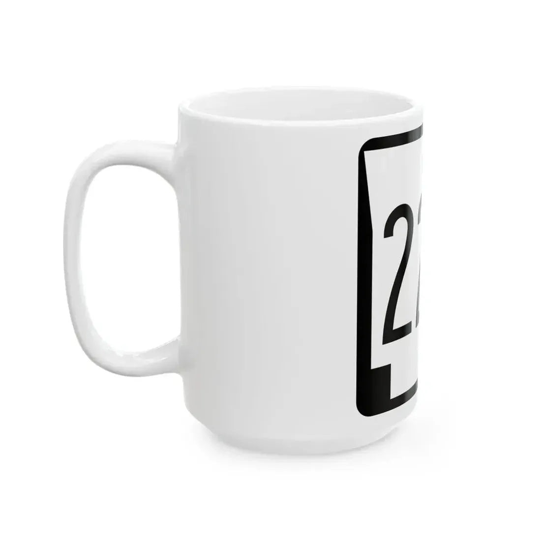 Arkansas 225 1970 (Arkansas) (Road Sign) White Coffee Mug - Go Mug Yourself