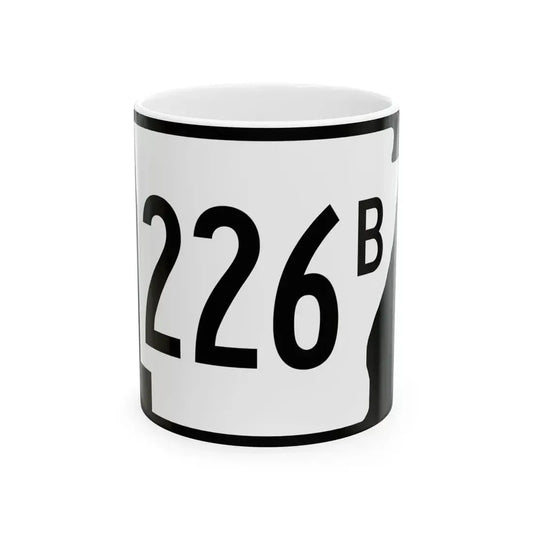 Arkansas 226B (Arkansas) (Road Sign) White Coffee Mug 11oz - Go Mug Yourself
