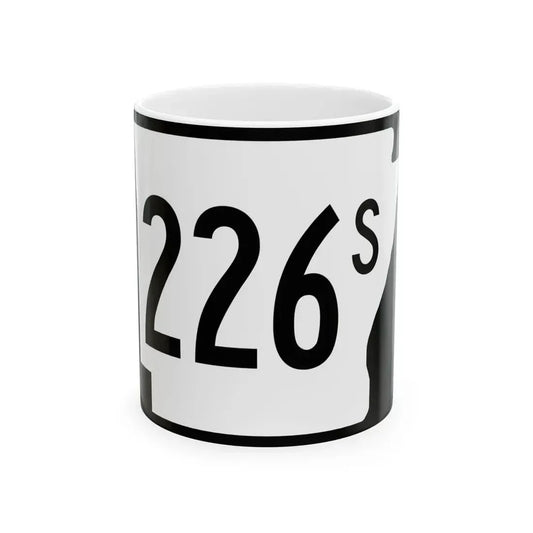 Arkansas 226S (Arkansas) (Road Sign) White Coffee Mug 11oz - Go Mug Yourself