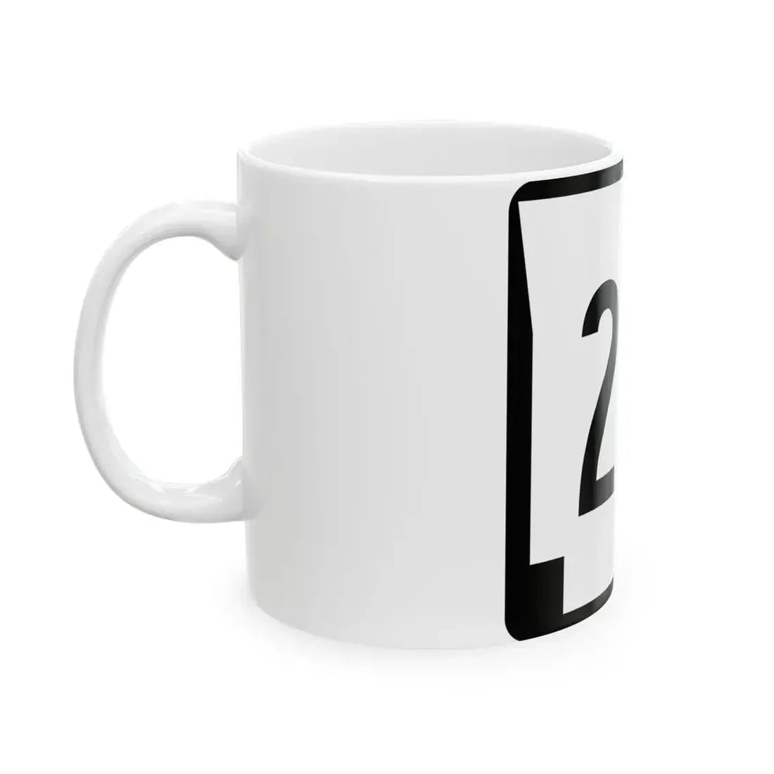 Arkansas 22T (Arkansas) (Road Sign) White Coffee Mug - Go Mug Yourself