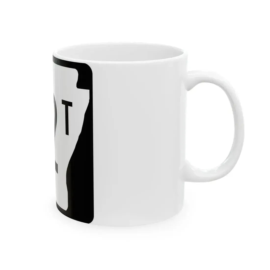 Arkansas 22T (Arkansas) (Road Sign) White Coffee Mug - Go Mug Yourself