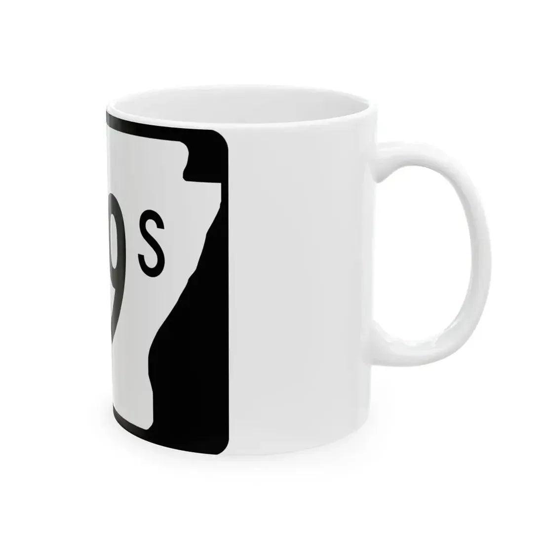 Arkansas 239S (Arkansas) (Road Sign) White Coffee Mug - Go Mug Yourself