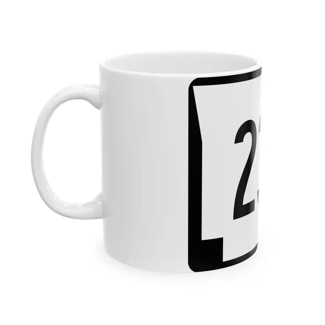 Arkansas 23S (Arkansas) (Road Sign) White Coffee Mug - Go Mug Yourself