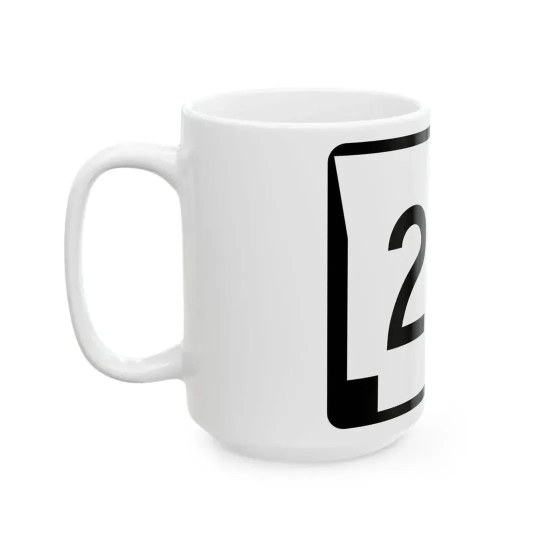 Arkansas 25S (Arkansas) (Road Sign) White Coffee Mug - Go Mug Yourself