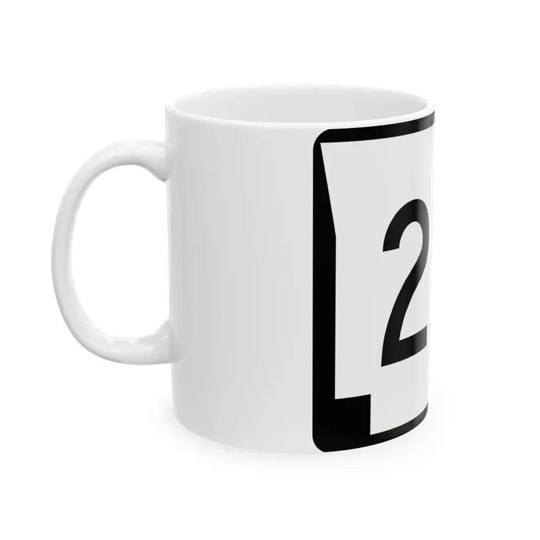 Arkansas 25S (Arkansas) (Road Sign) White Coffee Mug - Go Mug Yourself