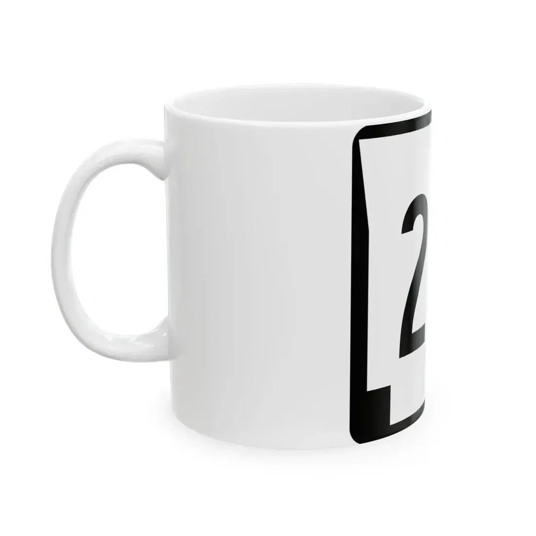 Arkansas 25Y (Arkansas) (Road Sign) White Coffee Mug - Go Mug Yourself
