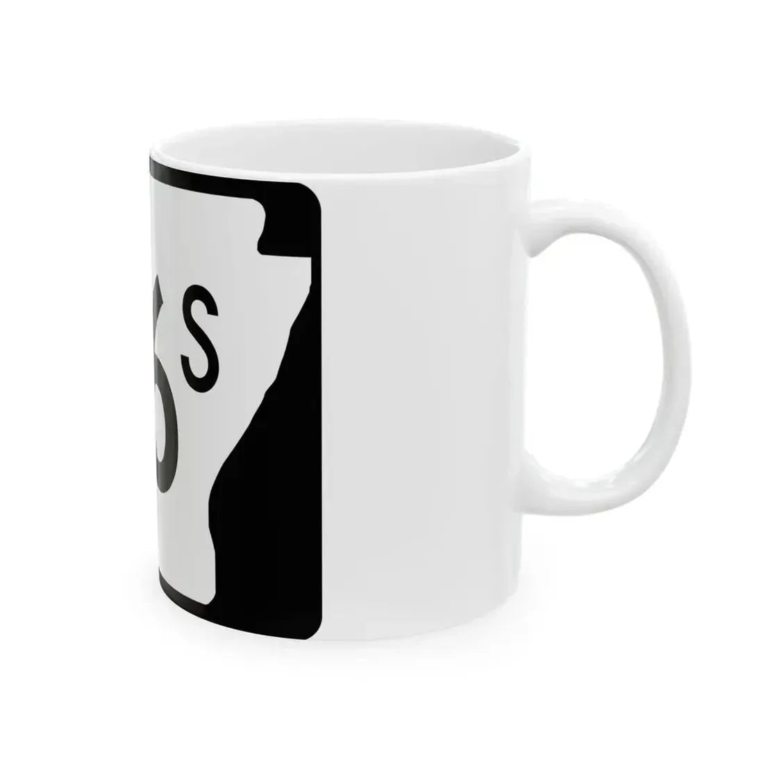 Arkansas 26S (Arkansas) (Road Sign) White Coffee Mug - Go Mug Yourself