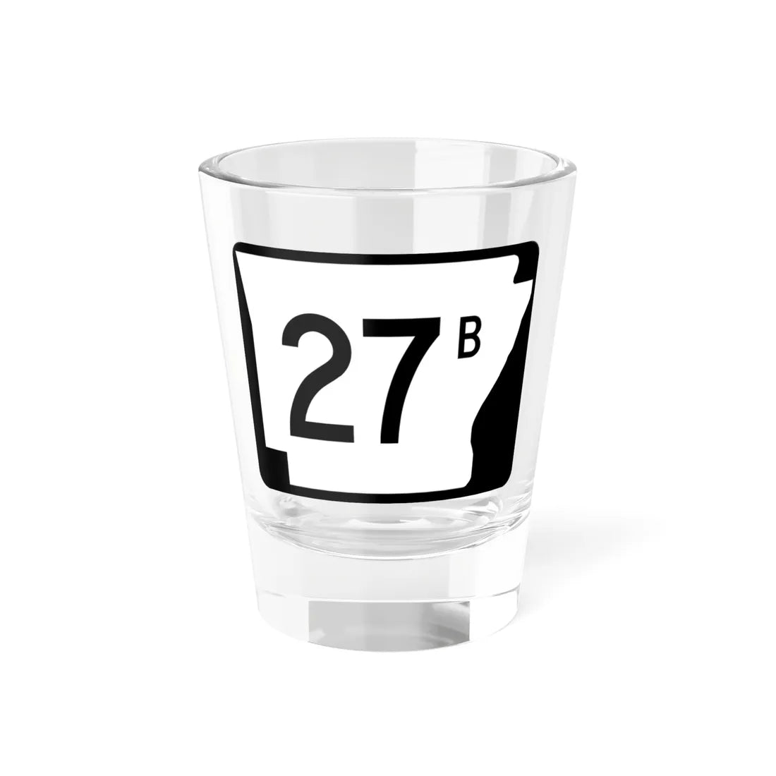 Arkansas 27B (Arkansas) (Road Sign) Shot Glass 1.5oz 1.5oz - Go Mug Yourself