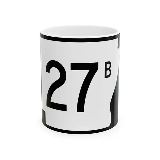 Arkansas 27B (Arkansas) (Road Sign) White Coffee Mug 11oz - Go Mug Yourself