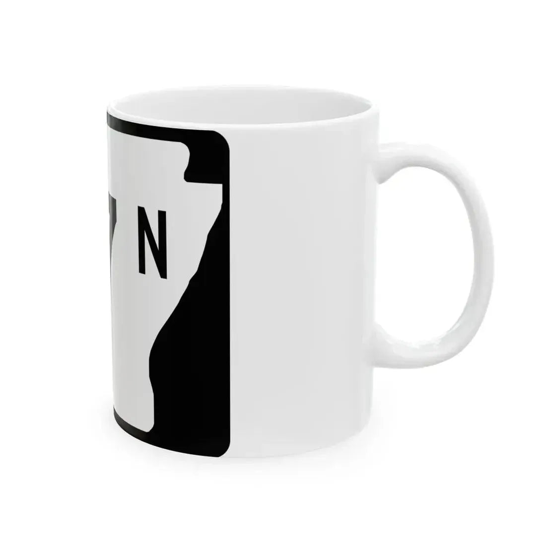 Arkansas 27N (Arkansas) (Road Sign) White Coffee Mug - Go Mug Yourself