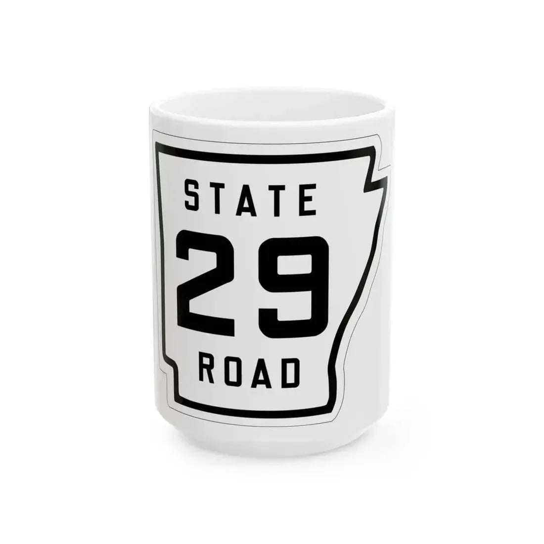 Arkansas 29 1926 (Arkansas) (Road Sign) White Coffee Mug - Go Mug Yourself