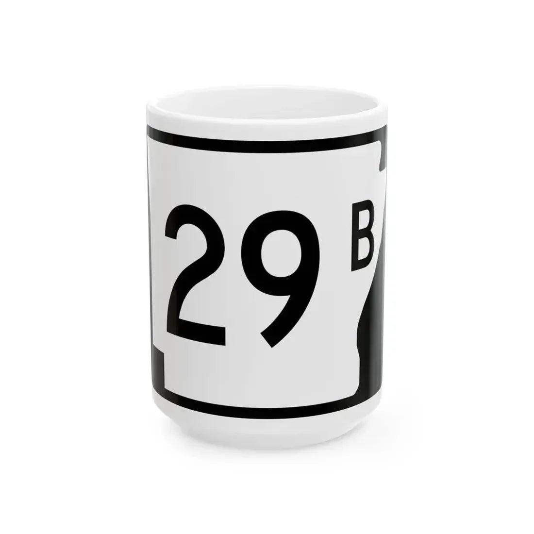 Arkansas 29B (Arkansas) (Road Sign) White Coffee Mug 15oz - Go Mug Yourself