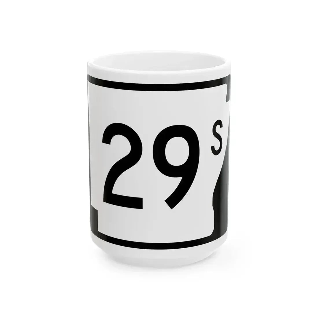 Arkansas 29S (Arkansas) (Road Sign) White Coffee Mug - Go Mug Yourself