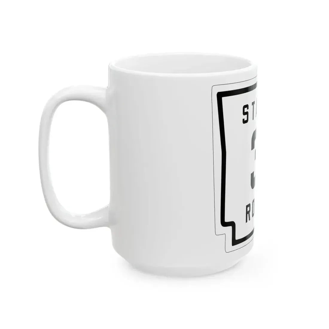 Arkansas 3 1926 (Arkansas) (Road Sign) White Coffee Mug - Go Mug Yourself