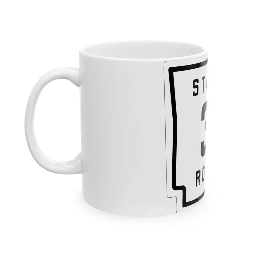 Arkansas 3 1926 (Arkansas) (Road Sign) White Coffee Mug - Go Mug Yourself