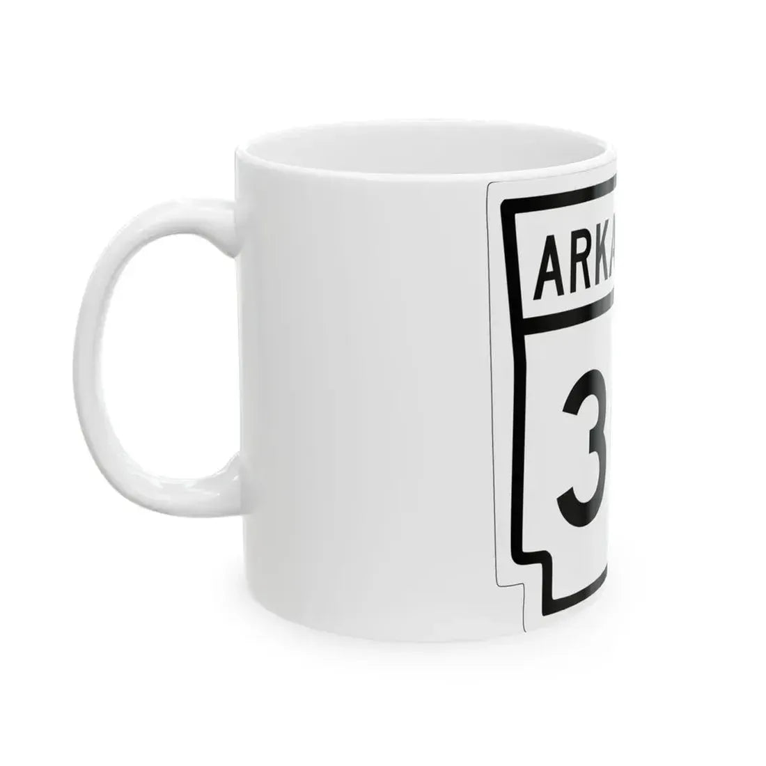 Arkansas 30 1948 (Arkansas) (Road Sign) White Coffee Mug - Go Mug Yourself