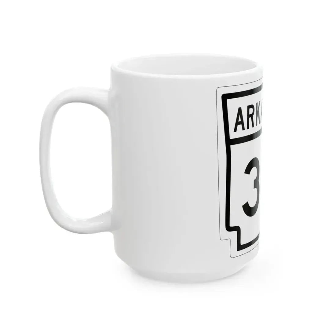 Arkansas 30 1948 (Arkansas) (Road Sign) White Coffee Mug - Go Mug Yourself