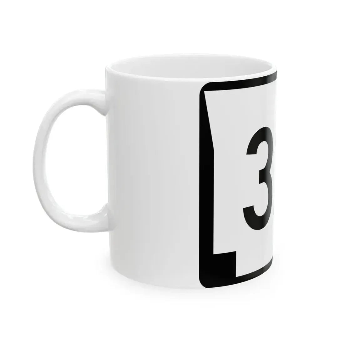 Arkansas 32B (Arkansas) (Road Sign) White Coffee Mug - Go Mug Yourself