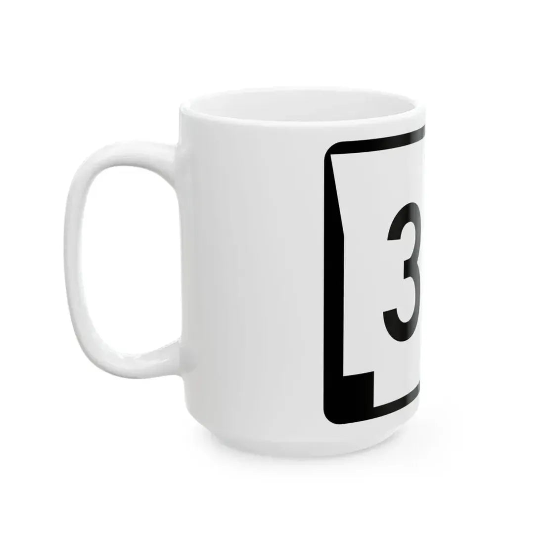 Arkansas 32B (Arkansas) (Road Sign) White Coffee Mug - Go Mug Yourself